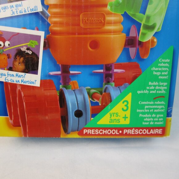 Tinkertoy Playskool 1994 Vintage Tinker Toys Crazy Construction - Used -Complete - Picture 4 of 8